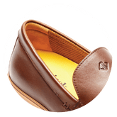 Sheepskin lining on Leather Chestnut Loafer
