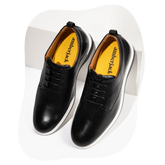 Black Amberjack Shoes with Amber Yellow Insole
