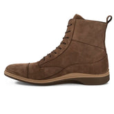 The Boot by Amberjack in Copper Brown Nubuck - Medial Side View