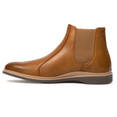 The Chelsea Boot by Amberjack in Honey Tan Leather - Medial Side View