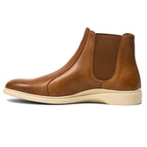 The Chelsea Boot by Amberjack in Honey & Cream Tan Leather - Medial Side View