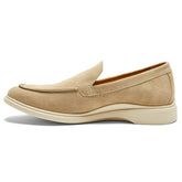 The Loafer by Amberjack in Tundra Light Brown Suede - Medial View