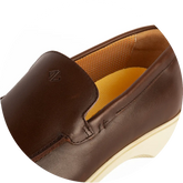Vertically Source A-Grade Leather Chestnut & Cream Loafer