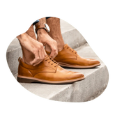 Amberjack tan leather dress shoes