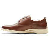 The Original Dress Shoe by Amberjack in Chestnut & Cream Brown Leather - Medial View