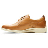 The Original Dress Shoe by Amberjack in Honey & Cream Tan Leather - Medial View