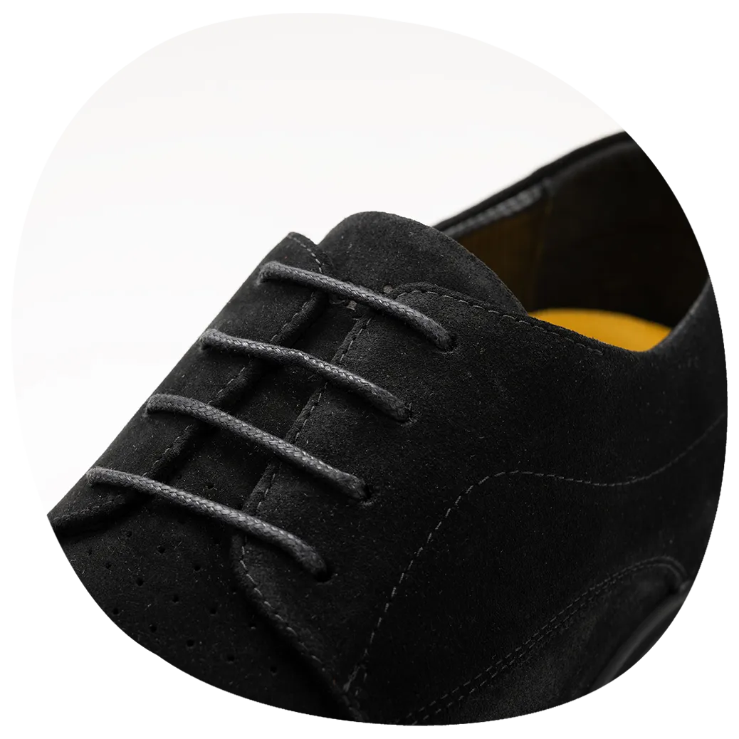 sande【完売品】Oxford Deck Shoe Black Suede  8.5