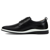 The Original Dress Shoe by Amberjack in Onyx Black Leather - Medial View
